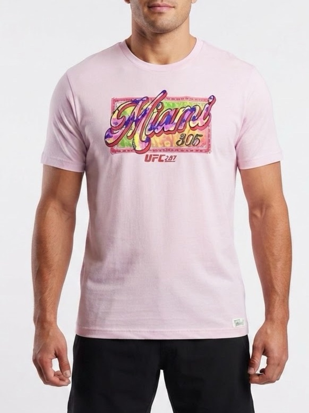 NWT UFC 287 Miami City Limited Edition T-Shirt Pink 2XL Pereira vs Adesanya 2